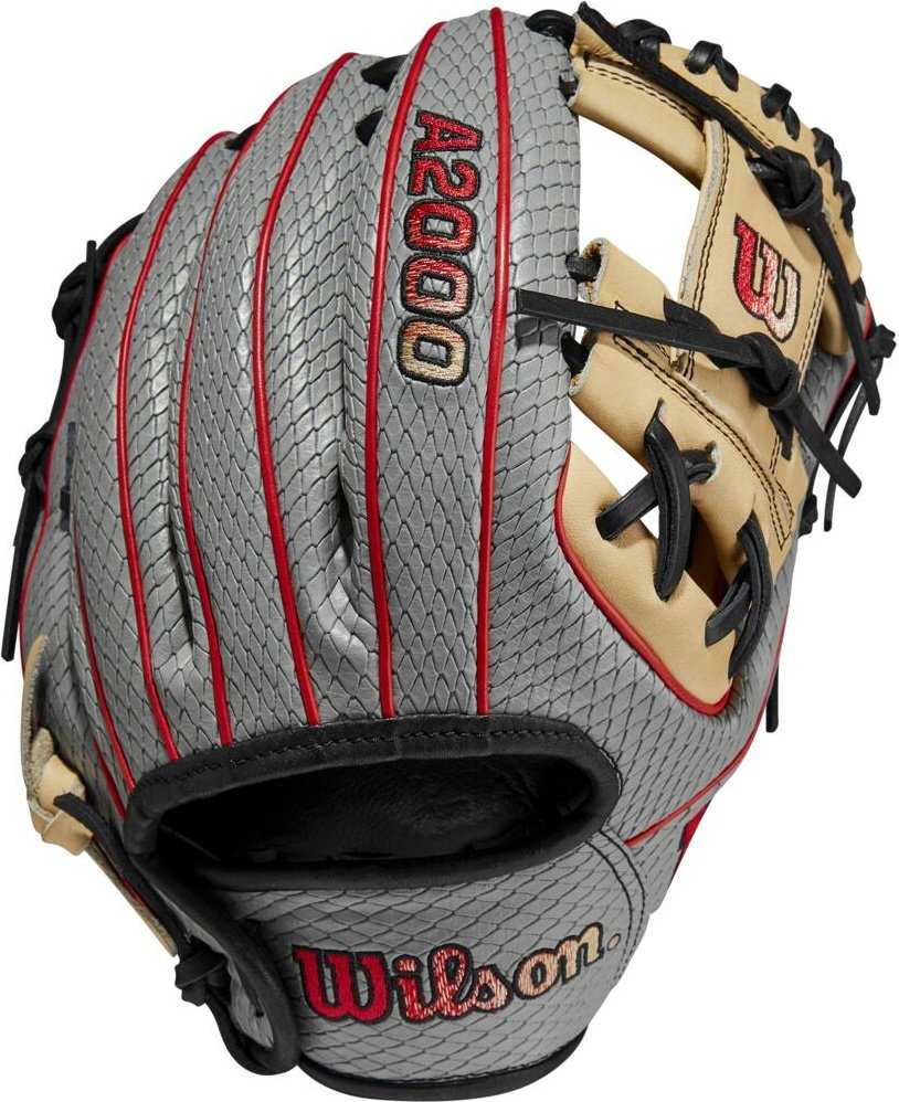 Wilson A2000 PF88SS 11.25" Pedroia Fit Infield Baseball Glove - Gray Blonde - HIT A Double