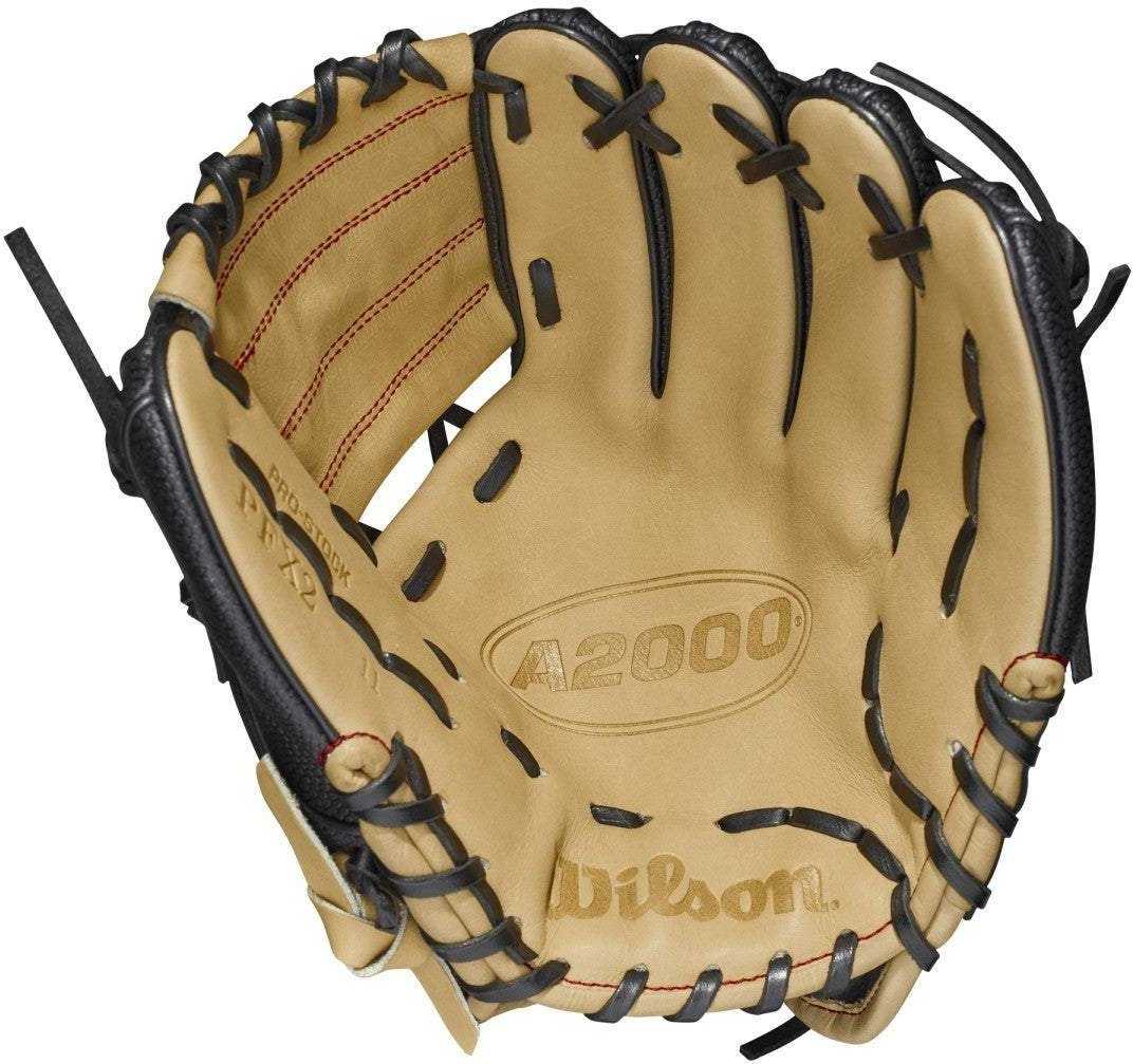 Wilson A2000 PFX2SS 11.00" Pedroia Fit Infield Baseball Glove - Black Cork - HIT A Double