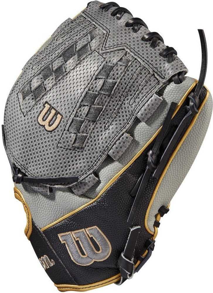 Wilson A2000 SCV125SS 12.50&quot; Fastpitch Outfield Glove - Gray Black - HIT A Double