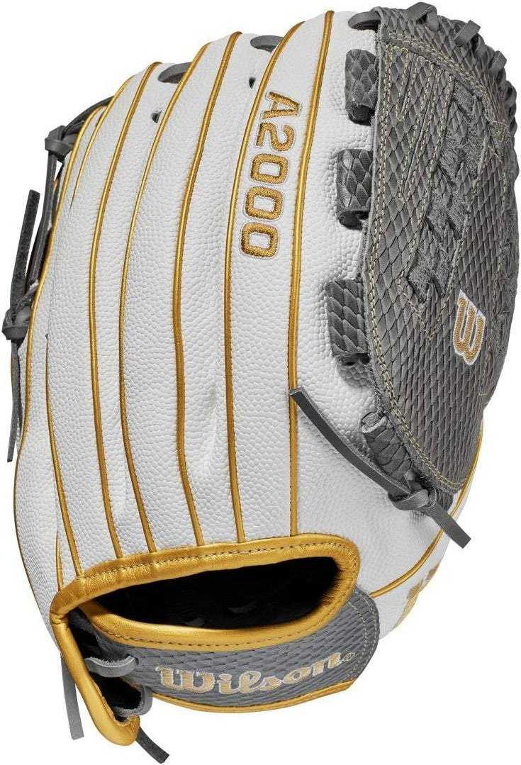 Wilson A2000 V125SS 12.50&quot; Outfield Fastpitch Glove - Black Gray - HIT A Double
