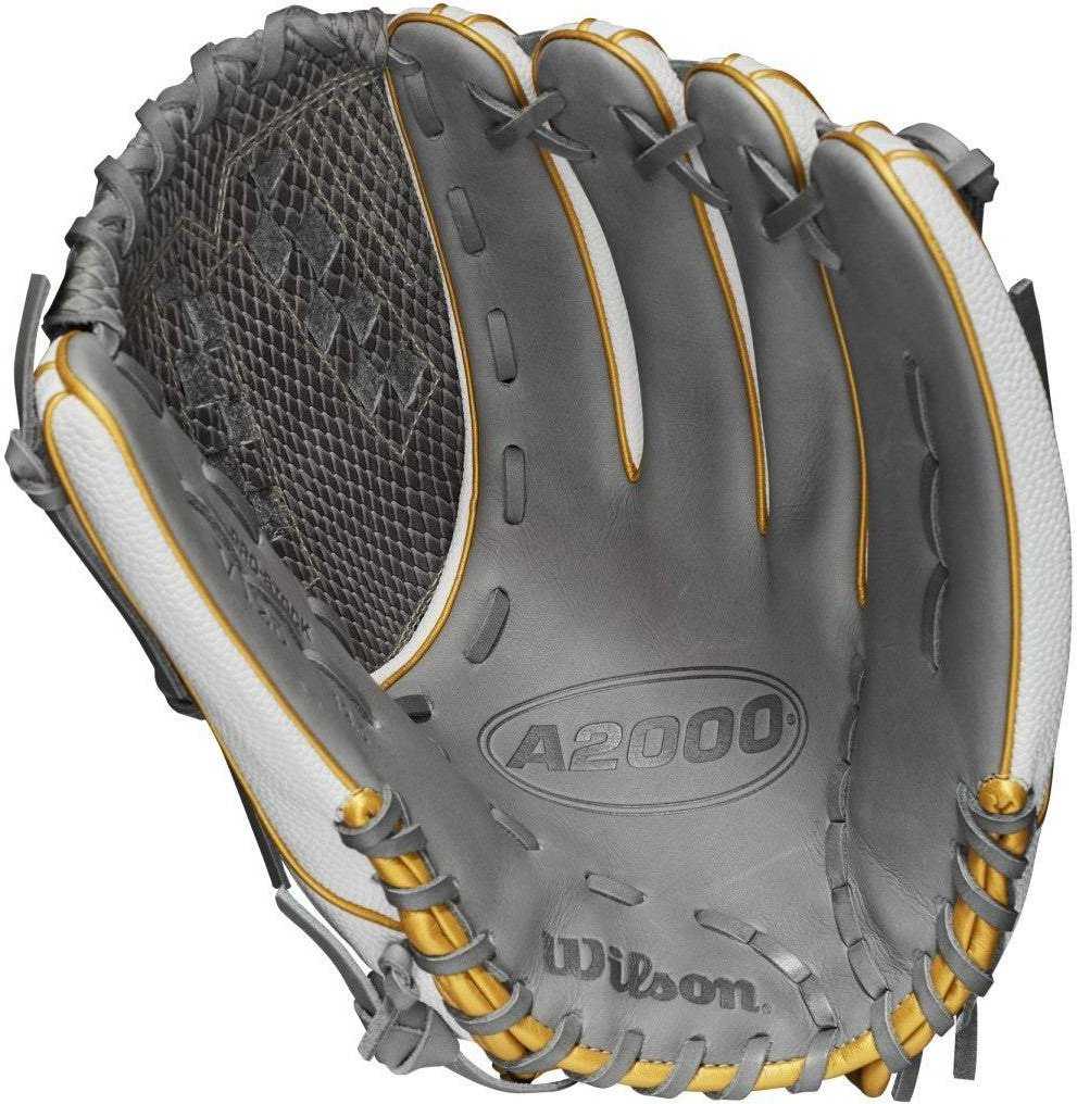 Wilson A2000 V125SS 12.50" Outfield Fastpitch Glove - Black Gray - HIT A Double