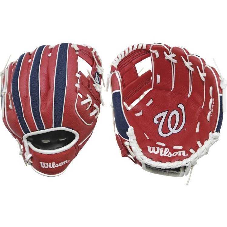 Wilson A200 MLB Nationals 10.00&quot; T-Ball Glove WTA02RB16WAS - HIT A Double