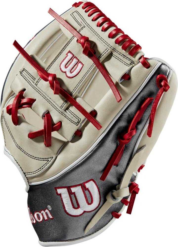 Wilson 2022 A2K 1787 11.75&quot; Infield Glove June 2022 GOTM WBW1008841175 - Silver and Gunmetal Gray - HIT a Double
