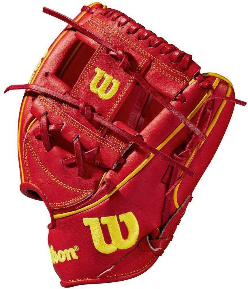 Wilson A2K OA1 GM 11.50&quot; Infield Baseball Glove - Red Yellow - HIT A Double