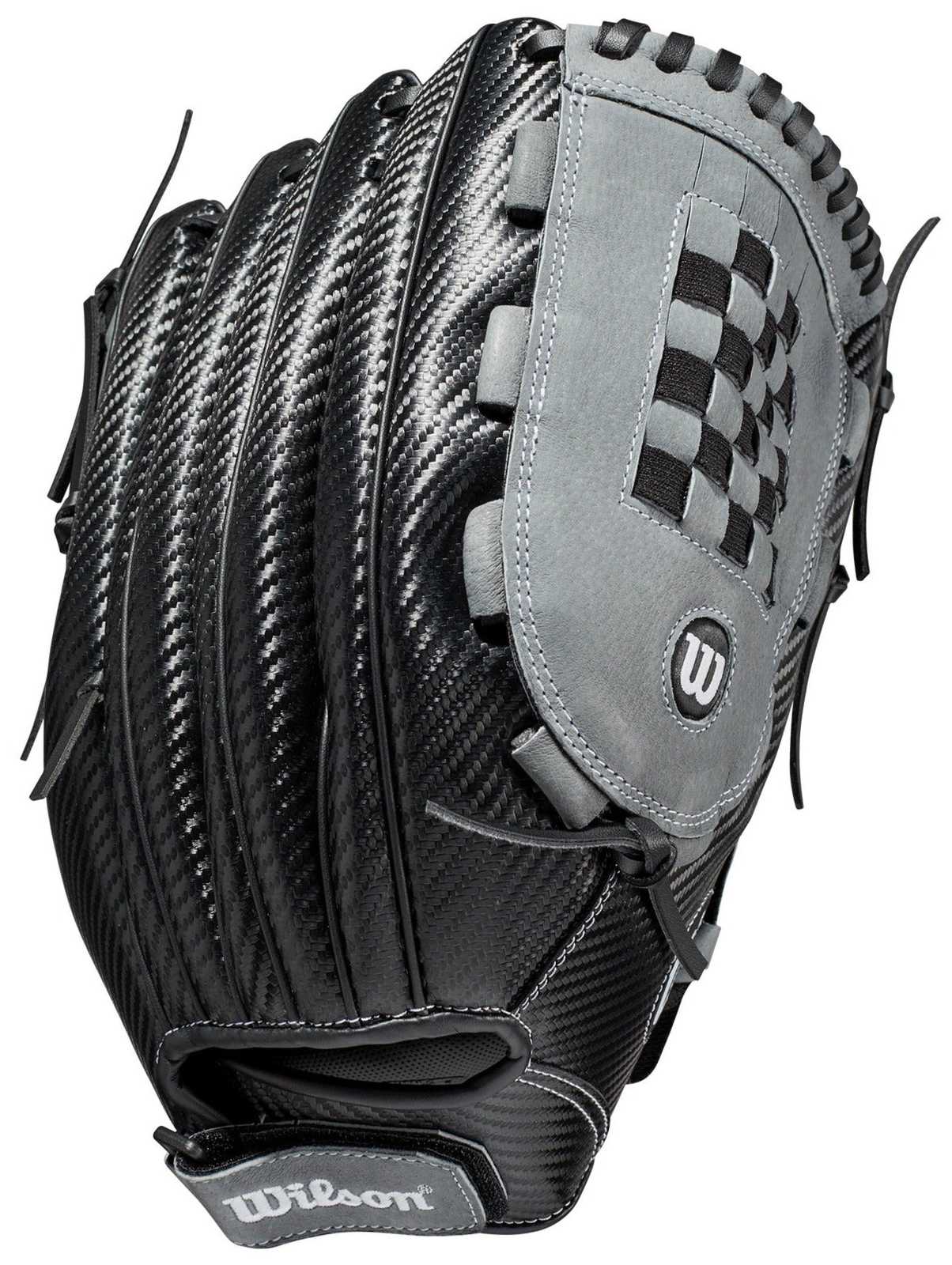 Wilson A360 SP13 13.00" Slowpitch Softball Glove - Black Gray - HIT A Double