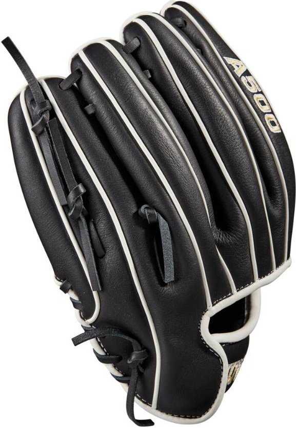 Wilson A500 10.50&quot; Infield Baseball Glove - Black White - HIT A Double