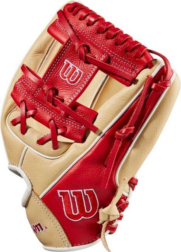 Wilson A500 11.00&quot; Infield Baseball Glove - Blonde Red - HIT a Double