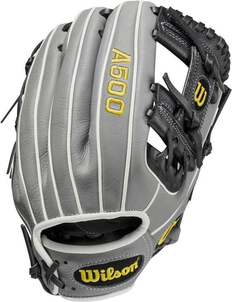 Wilson A500 11.00" Infield Baseball Glove - Gray Black - HIT A Double