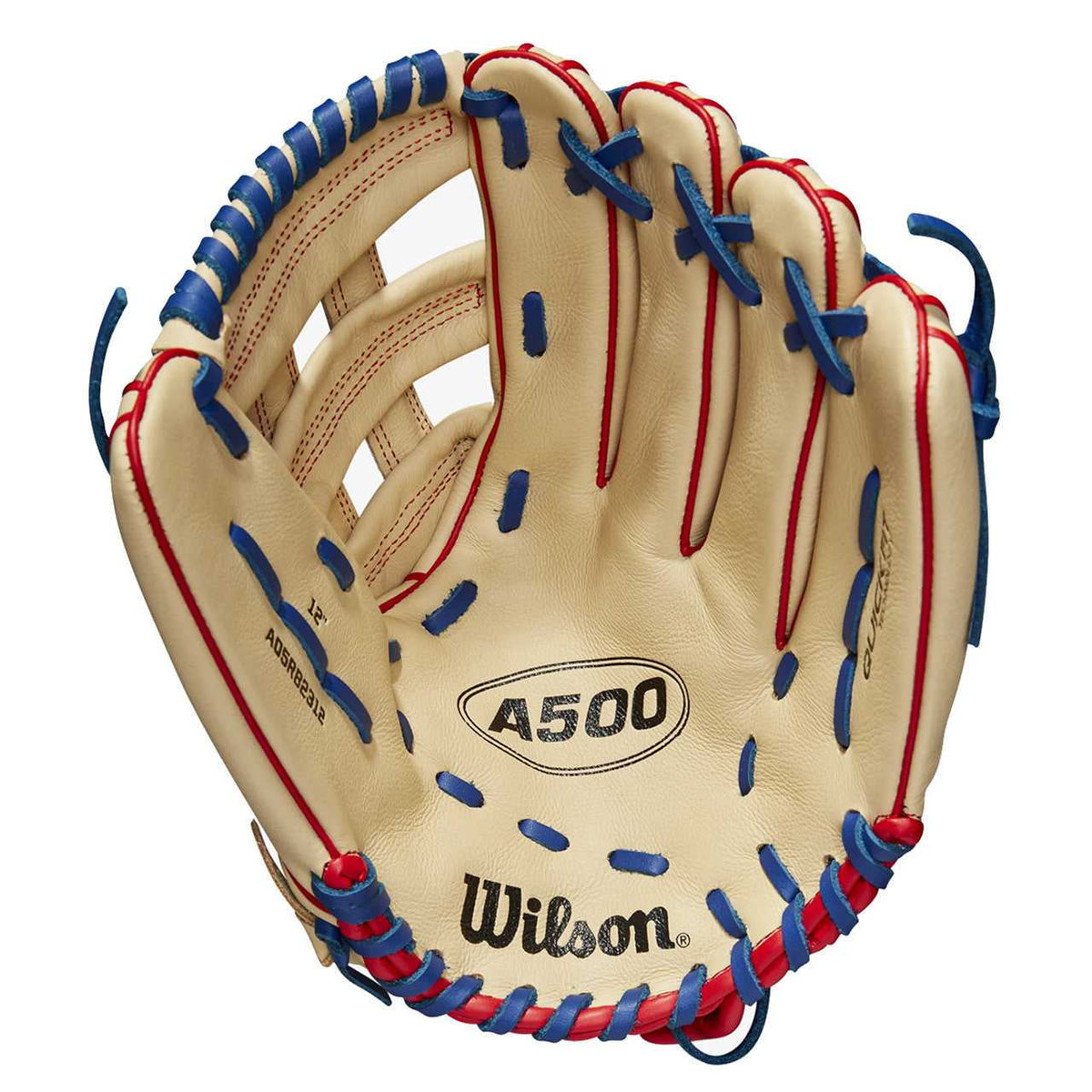 Wilson A500 2023 12.00&quot; Utility Baseball Glove - Blonde Red - HIT a Double - 2
