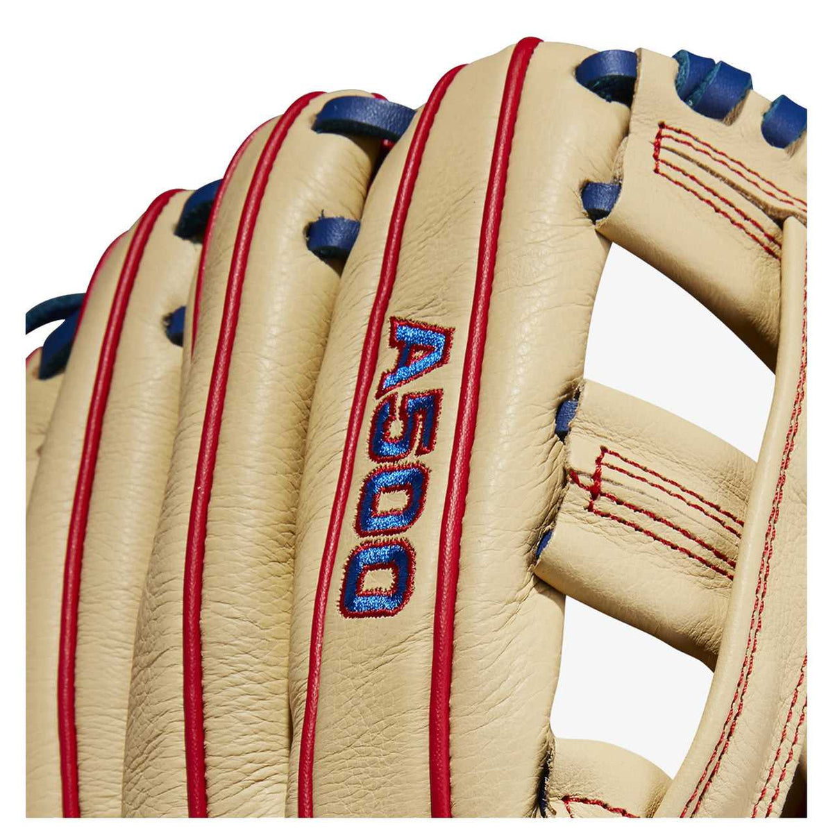 Wilson A500 2023 12.00&quot; Utility Baseball Glove - Blonde Red - HIT a Double - 6