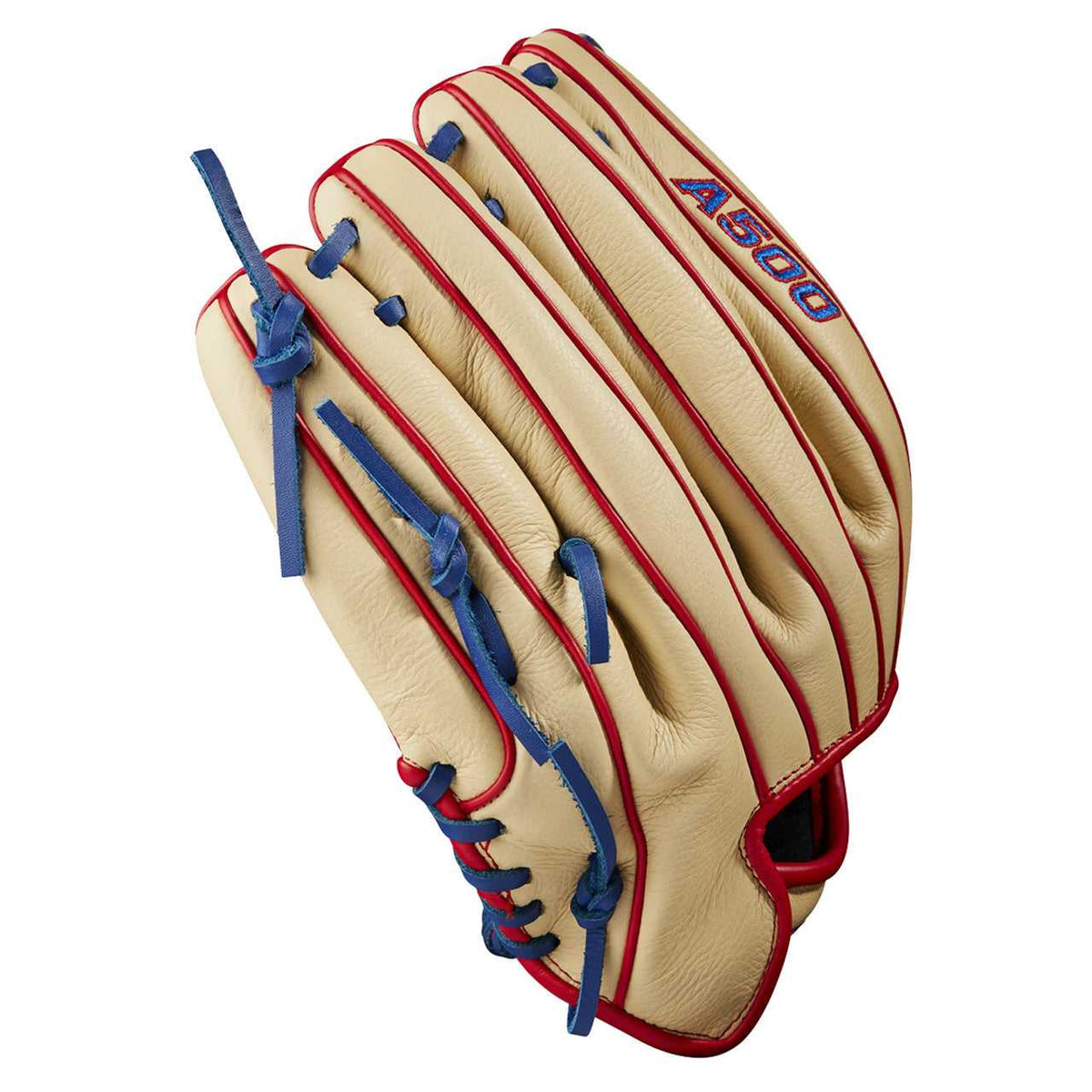 Wilson A500 2023 12.00&quot; Utility Baseball Glove - Blonde Red - HIT a Double - 5
