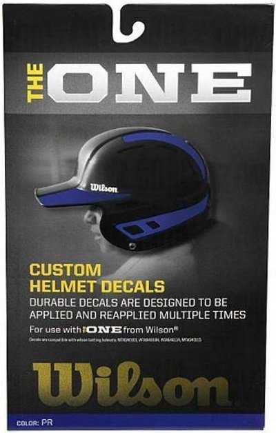 Wilson One Batting Helmet Decal Kit Purple - 1 ea - HIT A Double