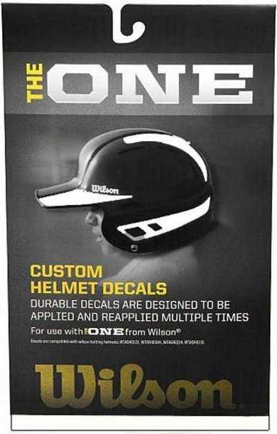 Wilson One Batting Helmet Decal Kit White - 1 ea - HIT A Double