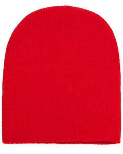 Yupoong 1500 Adult Knit Beanie - Red - HIT a Double