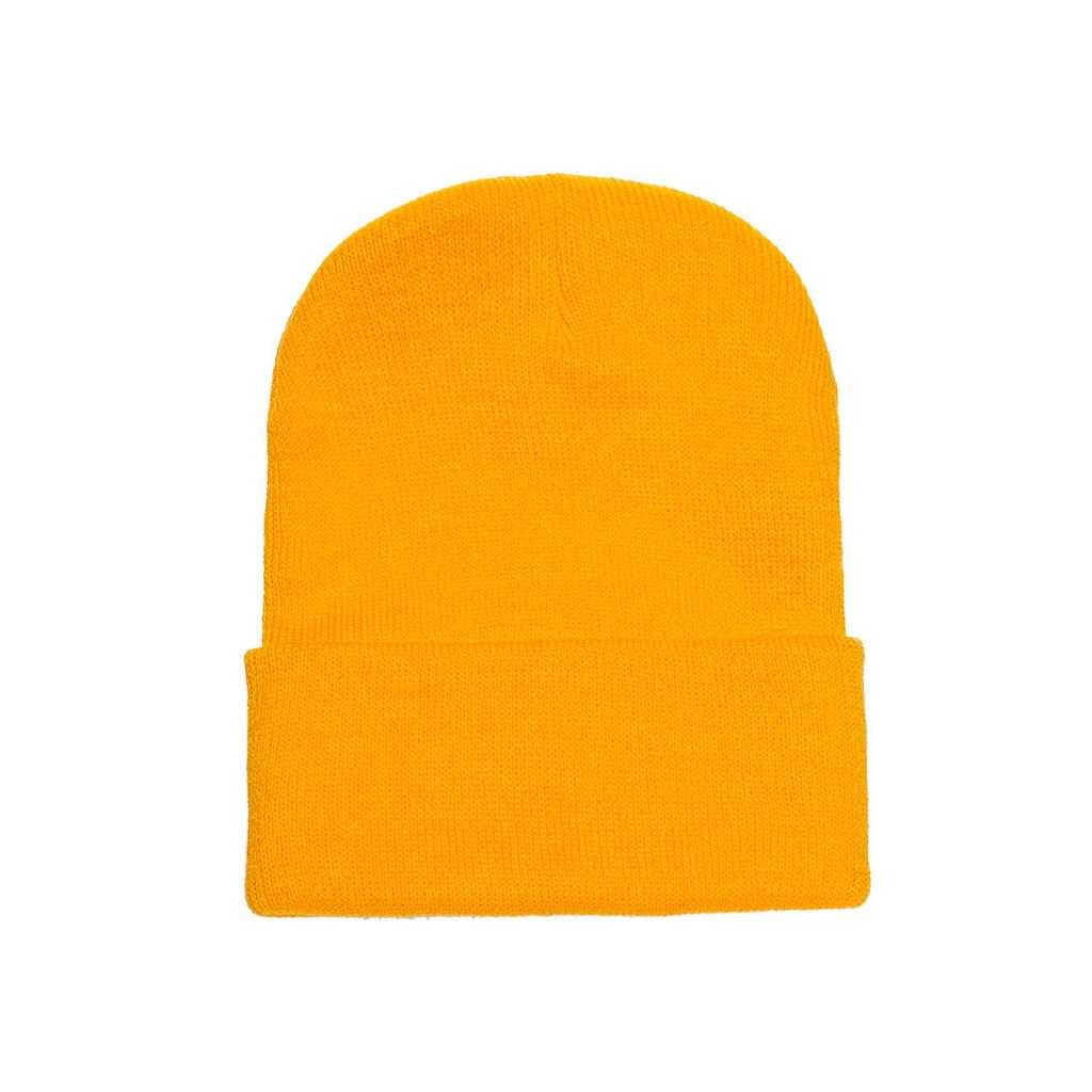 Yupoong 1501KC Classics Cuffed Knit Beanie - Gold - HIT a Double