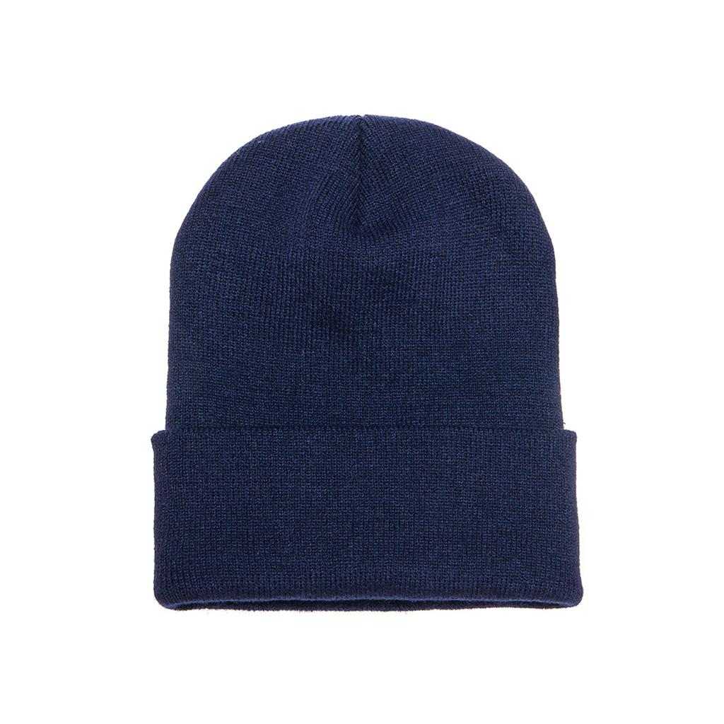 Yupoong 1501KC Classics Cuffed Knit Beanie - Navy - HIT a Double