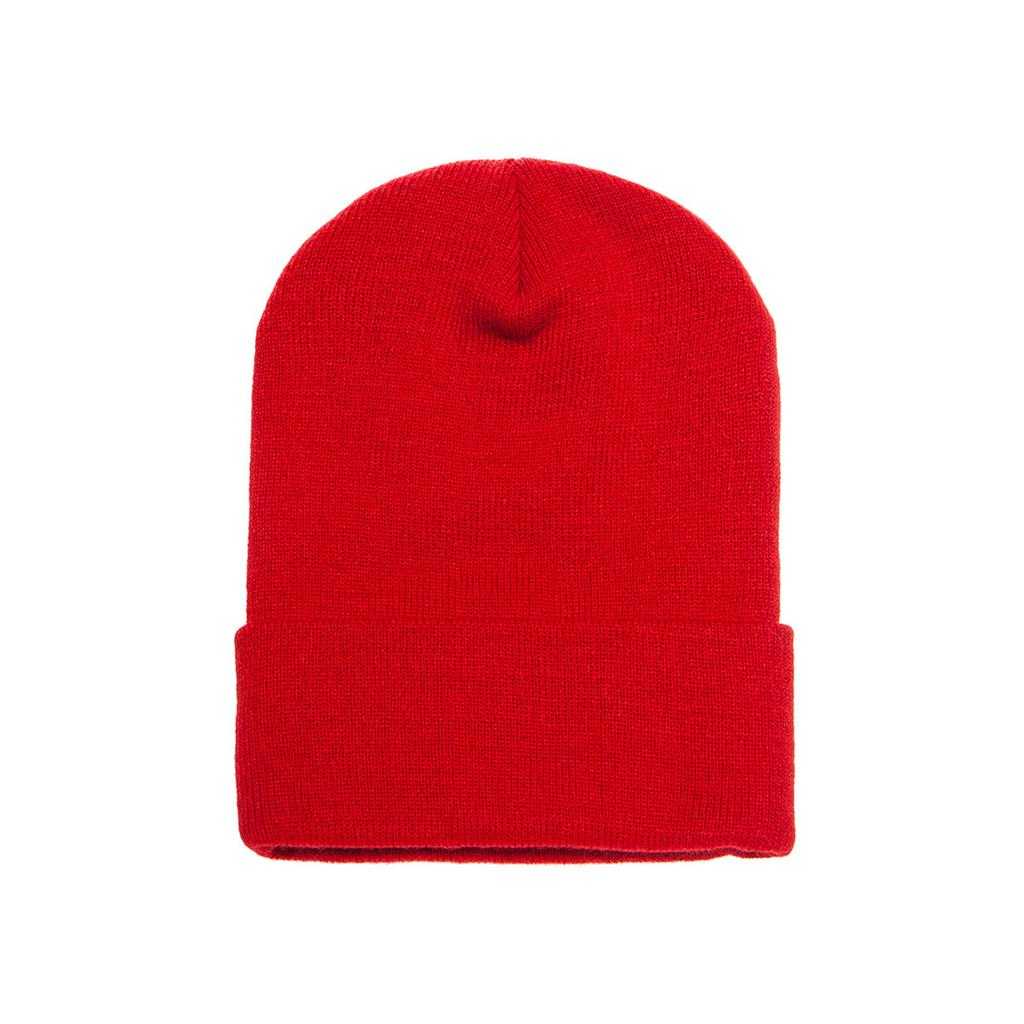 Yupoong 1501KC Classics Cuffed Knit Beanie - Red - HIT a Double