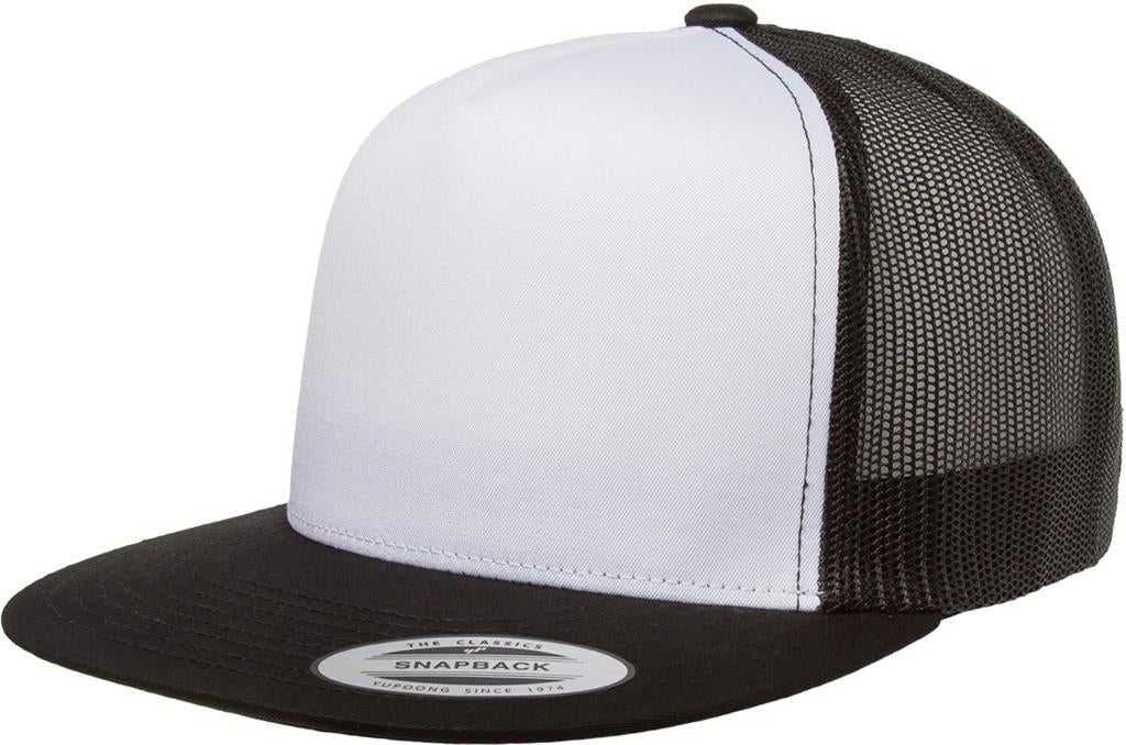 Yupoong 6006W Classics Trucker Cap White Front - Black White - HIT a Double