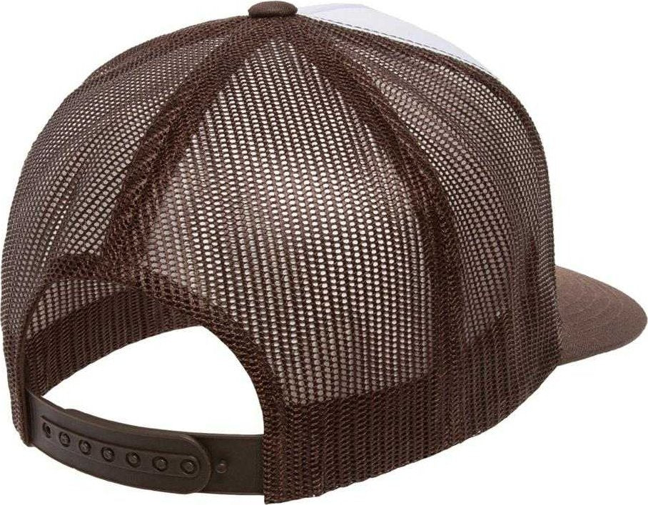 Yupoong 6006W Classics Trucker Cap White Front - Brown White