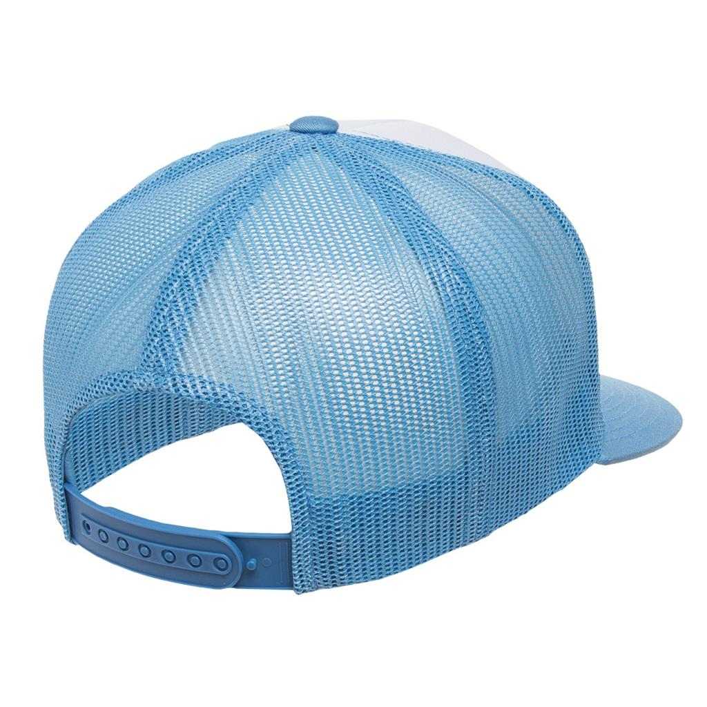Yupoong 6006W Classics Trucker Cap White Front - Columbia Blue White - HIT a Double