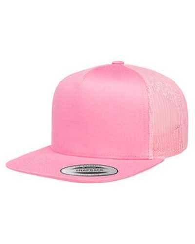 Yupoong 6006 Adult 5-Panel Trucker Cap - Pink - HIT a Double