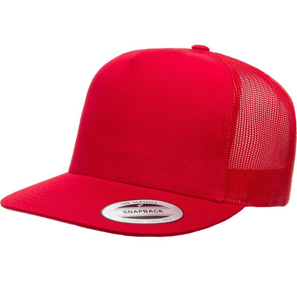 Yupoong 6006 Classics Classic Trucker Cap - Red - HIT a Double