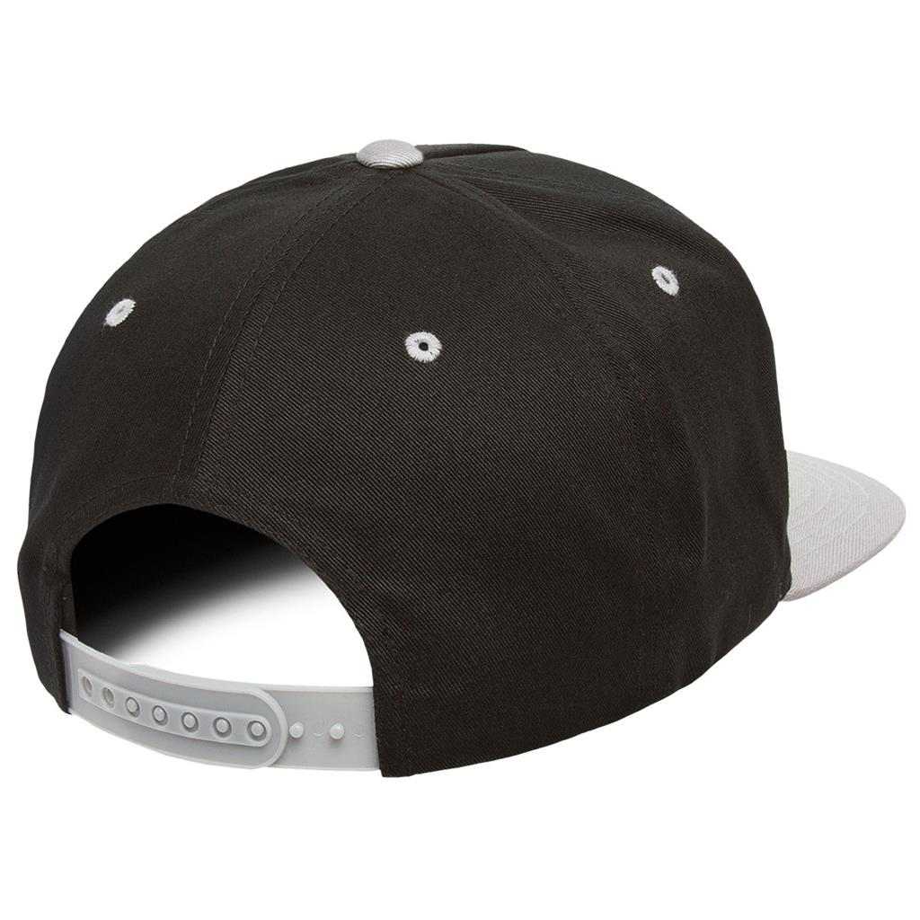 Yupoong 6007T Classics 5-Panel Cotton Twill Snapback Cap 2-Tone - Black Silver - HIT a Double