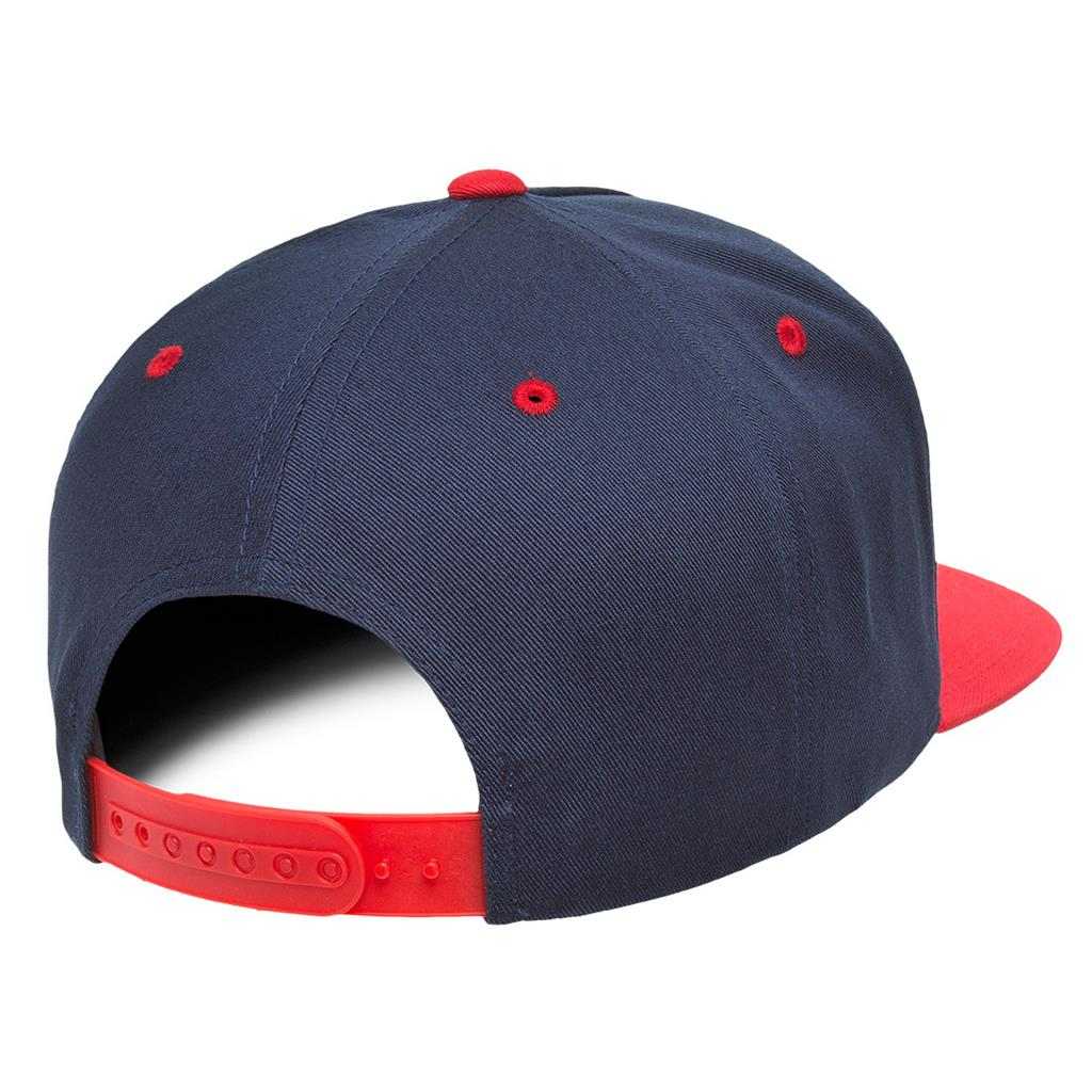 Yupoong 6007T Classics 5-Panel Cotton Twill Snapback Cap 2-Tone - Navy Red - HIT a Double