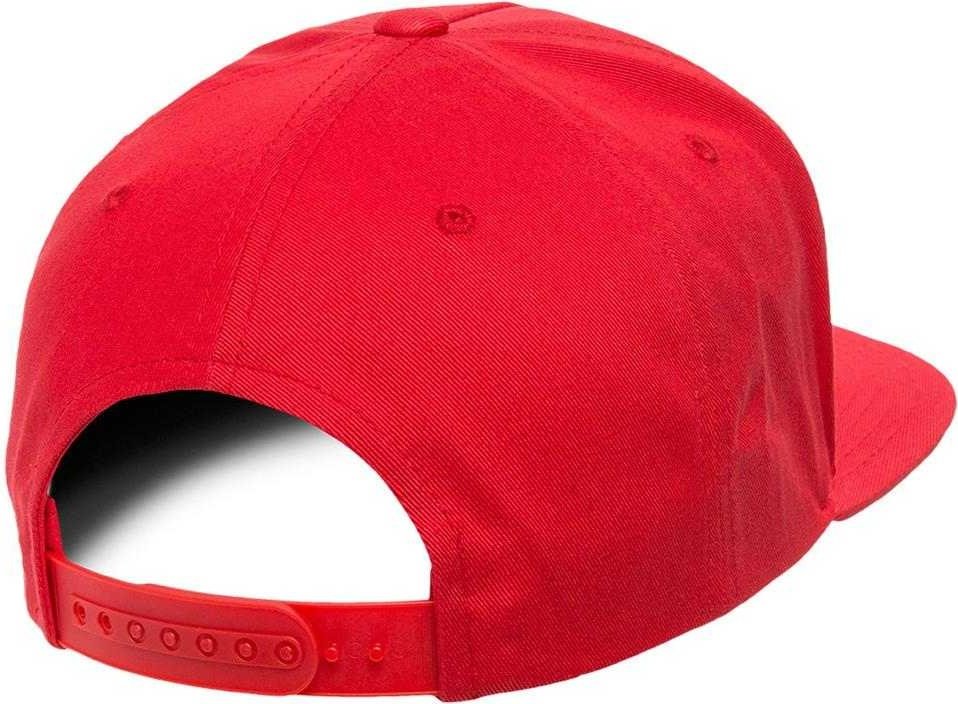 Yupoong 6007 Classics 5-Panel Cotton Twill Snapback Cap - Red - HIT a Double