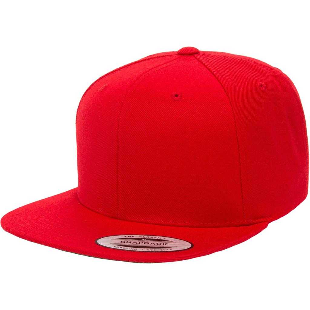 Yupoong 6089M Classics Premium Snapback Cap - Red - HIT a Double
