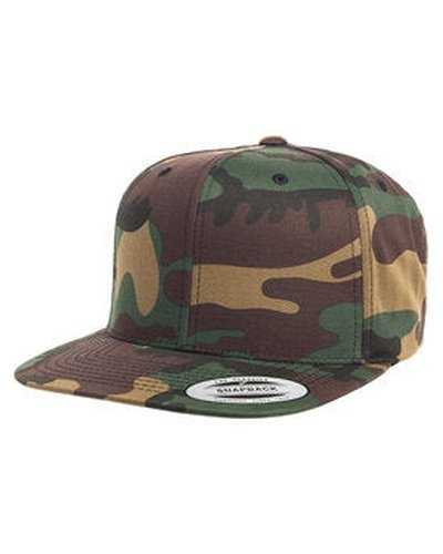 Yupoong 6089 Adult 6-Panel Structured Flat Visor ClassicSnapback - Camo - HIT a Double