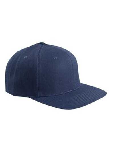Yupoong 6089 Adult 6-Panel Structured Flat Visor ClassicSnapback - Navy - HIT a Double