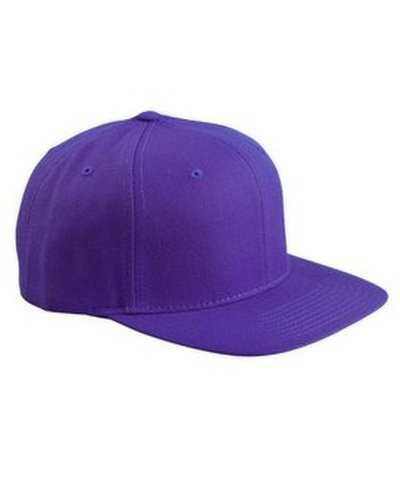 Yupoong 6089 Adult 6-Panel Structured Flat Visor ClassicSnapback - Purple - HIT a Double