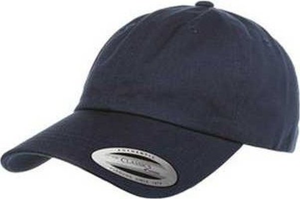 Yupoong 6245CM Adult Low-Profile Cotton Twill Dad Cap - Navy - HIT a Double