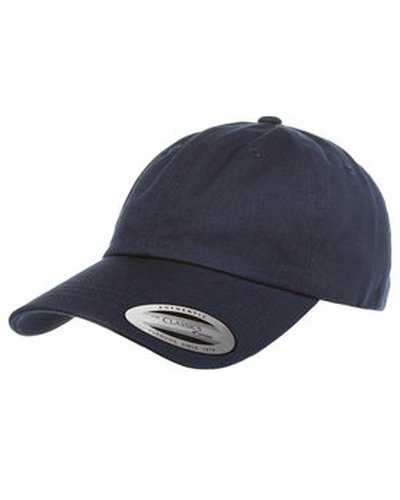 Yupoong 6245CM Adult Low-Profile Cotton Twill Dad Cap - Navy - HIT a Double