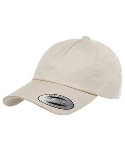 Yupoong 6245CM Adult Low-Profile Cotton Twill Dad Cap - Stone - HIT a Double