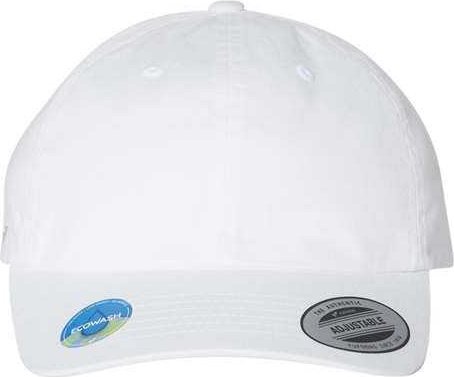 Yupoong 6245EC Eco-Washed Dad Cap - White - HIT a Double