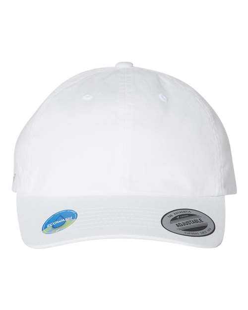 Yupoong 6245EC Eco-Washed Dad Cap - White - HIT a Double