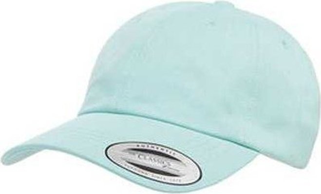 Yupoong 6245PT Adult Peached Cotton Twill Dad Cap - Diamond Blue - HIT a Double