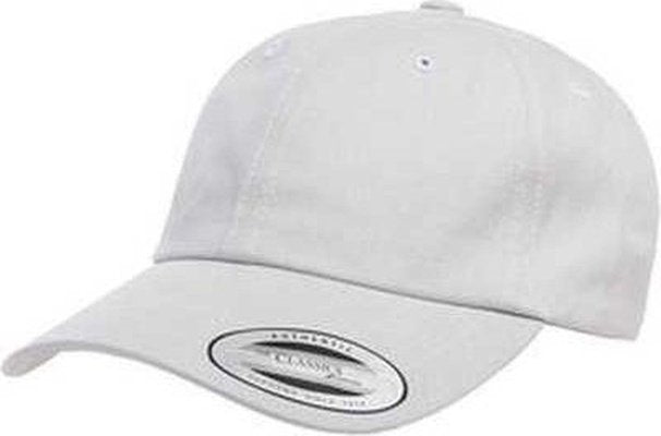 Yupoong 6245PT Adult Peached Cotton Twill Dad Cap - Ligheather Grayray - HIT a Double