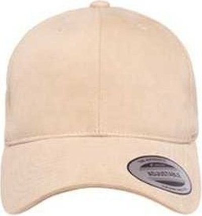 Yupoong 6363V Adult Brushed Cotton Twill Mid-Profile Cap - Putty - HIT a Double