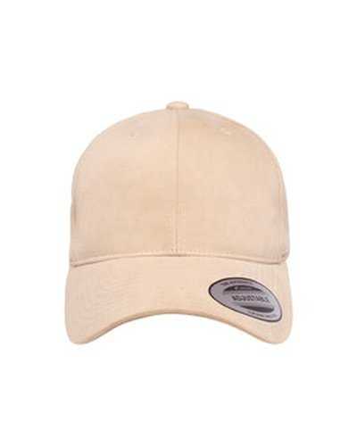 Yupoong 6363V Adult Brushed Cotton Twill Mid-Profile Cap - Putty - HIT a Double