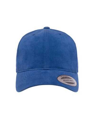 Yupoong 6363V Adult Brushed Cotton Twill Mid-Profile Cap - Royal - HIT a Double