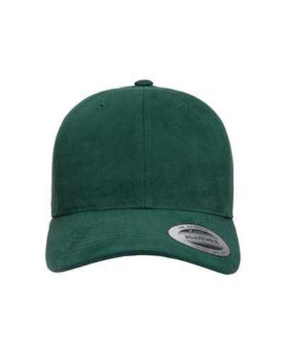 Yupoong 6363V Adult Brushed Cotton Twill Mid-Profile Cap - Spruce - HIT a Double