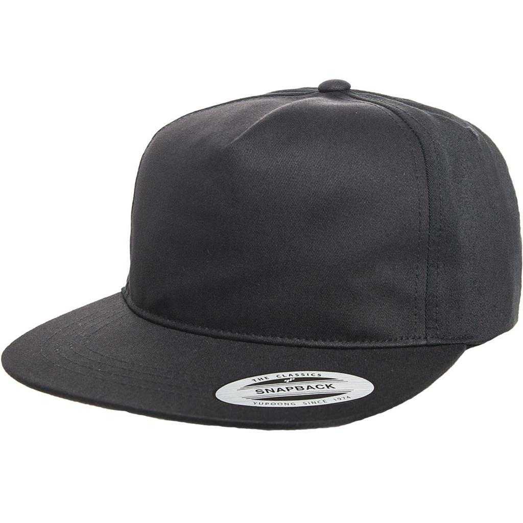 Yupoong 6502 Classics Unstructured 5- Panel Snapback Cap - Black - HIT a Double