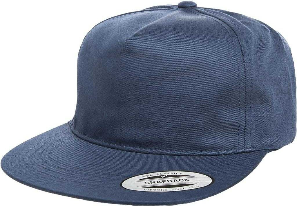 Yupoong 6502 Classics Unstructured 5- Panel Snapback Cap - Navy - HIT a Double