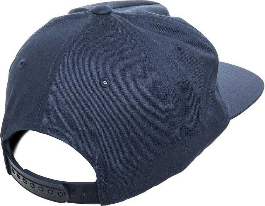Yupoong 6502 Unstructured 5- Classics Snapback - Navy Panel Cap