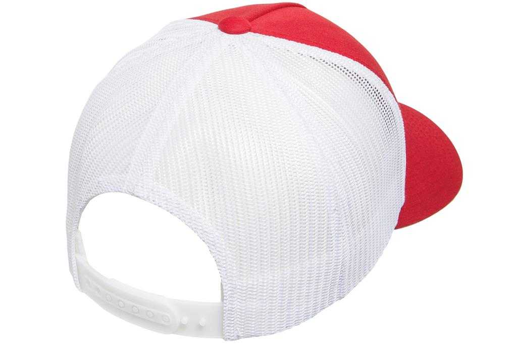 Yupoong 6506T Classics 5-Panel Retro Trucker Cap 2-Tone - Red White - HIT a Double