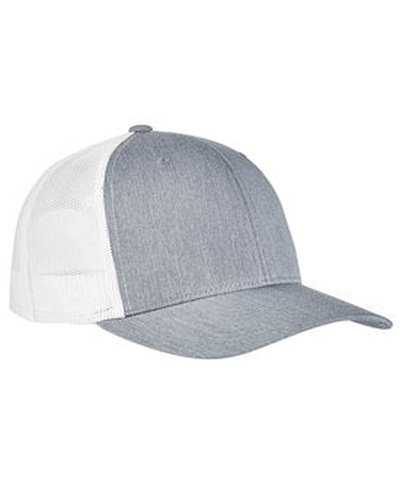 Yupoong 6606 Adult Retro Trucker Cap - Heather White - HIT a Double