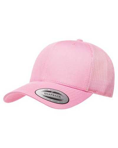 Yupoong 6606 Adult Retro Trucker Cap - Pink - HIT a Double